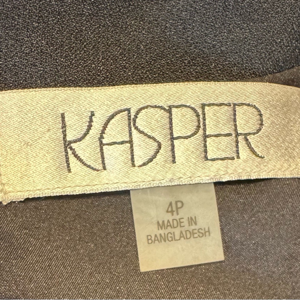 Kasper Black Dress Sleeveless Sheath Women’s Size 4P NWT - Picture 11 of 13